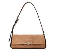 Karl Lagerfeld Signature Shoulder Bag Genuine Leather 32.5 cm brown