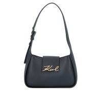 Karl Lagerfeld Signature Shoulder Bag Leather 24 cm black