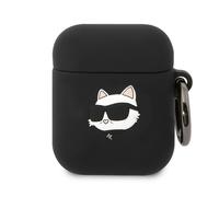 Karl Lagerfeld Silicone Case for Pods 1/2 Choupette Head 3D Luxe Shockproof