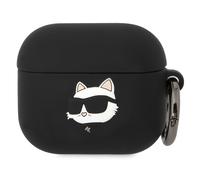 Karl Lagerfeld KLA3RUNCHK Airpods 3 Case Black Silicone Owl Head 3D