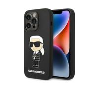 Karl Lagerfeld Silicone Case NFT Ikonik Black - iPhone 14 Pro