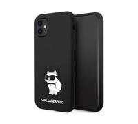Karl Lagerfeld Silicone Choupette Hardcase KLHCN61SNCHBCK, Black - iPhone 11 / Xr