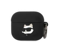 Karl Lagerfeld Silicone Choupette Head 3D Case, Black - AirPods 3