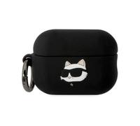 KARL LAGERFELD Silicone NFT Choupette Head 3D Case AirPods Pro 2, Black