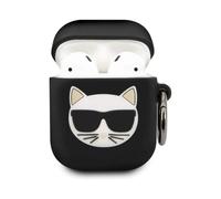 Karl Lagerfeld Silicone Cover Ring Black - AirPods