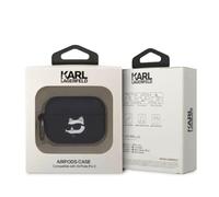 KARL LAGERFELD Silicone NFT Choupette Head 3D Case AirPods Pro 2, Black