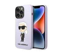 Karl Lagerfeld Silicone NFT Ikonik Case, Purple - iPhone 14 Pro