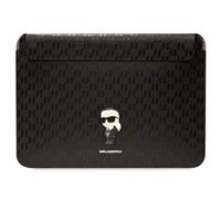 KARL LAGERFELD Sleeve KLCS14SAKHPKK 14" Black Saffiano Monogram Iconic