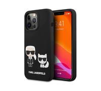 KARL LAGERFELD KLHCP13LSSKCK Case for iPhone 13 Pro/13 6.1 inch Black Silicone Karl & Choupette