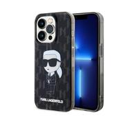 Karl Lagerfeld TPU Hardcase Ikonik Monogram Case, Black - iPhone 15 Pro Max