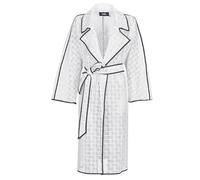 Karl Lagerfeld Trench Coat KL EMBROIDERED LACE COAT in White UK 14