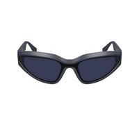 KARL LAGERFELD Unisex Adult Sunglasses KL6128S - Metallic Grey with Solid Grey Lens