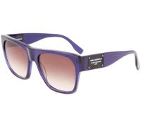 Karl Lagerfeld Unisex KL6074S 404 Sunglasses Plastic Blue dark Brown Squared Shaded