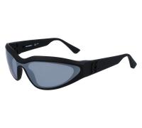 Karl Lagerfeld Unisex KL6128S 002 Sunglasses Injected Black Silver Mask Normal Normal