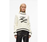Karl Lagerfeld White Soutache Autograph Knit size S | Knitted Sweaters Outlet | Women S