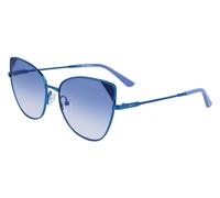 Karl Lagerfeld Woman KL341S 400 Sunglasses Metal Blue Blue Cat Eye Shaded