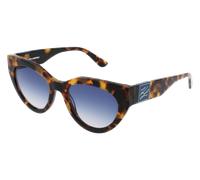 Karl Lagerfeld Woman KL6047S 215 Sunglasses Acetate Brown Grey/blue Cat Eye Normal Normal