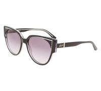 Karl Lagerfeld Woman KL6068S 005 Sunglasses Plastic Black Grey Cat Eye Shaded