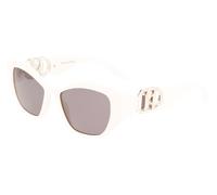 Karl Lagerfeld Woman KL6086S 105 Sunglasses Injected White Grey Squared Photochromatic Photochromatic