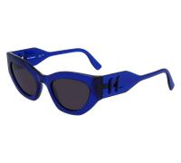 Karl Lagerfeld Woman KL6122S 424 Sunglasses Bio-inject Blue Grey Cat Eye Normal Normal