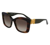 Karl Lagerfeld Woman KL6139S 212 Sunglasses Acetate Brown Brown Squared Normal Shaded