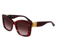 Karl Lagerfeld Woman KL6139S 609 Sunglasses Acetate Red Brown Squared Normal Shaded