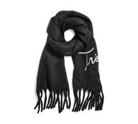 KARL LAGERFELD Women's Blanket Cloud Tres Chic Scarf, Black, One Size