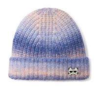 KARL LAGERFELD Women's Cold Weather Cozy Hat Beanie, Powder Blue, 3XS/OneSize