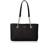 KARL LAGERFELD Women's Karolina Chain Carry Bag, Black/Silver, One Size