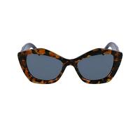 KARL LAGERFELD Women's Sunglasses KL6127S - Striped Tobacco with Solid Green Lens