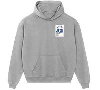 Karl Malone 32 Jersey Frame Men's Hoodie - Gray / 3XL