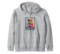 Karl Marx Anti Capitalism Marxist Revolution Ancap Zip Hoodie