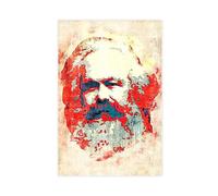 Karl Marx Celebrity Portrait Poster Canvas Poster Wall Art Decor Print Picture Paintings for Living Room Bedroom Decoration Unframe-style 08x12inch(20x30cm)