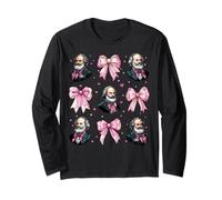 Karl Marx Communism Communist Girl Coquette Bow Pink Long Sleeve T-Shirt