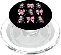 Karl Marx Communism Communist Girl Coquette Bow Pink PopSockets PopGrip for MagSafe