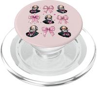 Karl Marx Communism Communist Girl Coquette Bow Pink PopSockets PopGrip for MagSafe