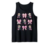 Karl Marx Communism Communist Girl Coquette Bow Pink Tank Top