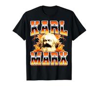 Karl Marx Communism Communist Socialism 90s Bootleg Style T-Shirt, Men, Black, Large