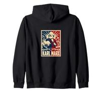 Karl Marx Communist Socialist Political Theory Zip Hoodie