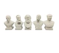 Karl Marx Mao Zedong Engels Vladimir Lenin Joseph Stalin Russian Soviet Communist Leader Bust Head Sculpture Figure Statue Gift Model Decoration Figurine (Communist Leader Set of 5, 4" Hx2.5 Wx2 D)