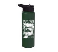 Karl Marx Marxism Socialism Communism Funny Pop Art Stainless Steel Insulated Water Bottle