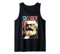 Karl Marx Marxism Socialism Communism Funny Pop Art Tank Top
