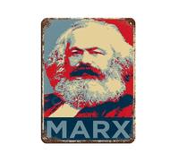 Karl Marx Original Art Tin Sign Vintage Metal Pub Club Cafe Bar Home Wall Art Decoration Poster Retro 12x16inch(30x40cm)