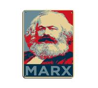 Karl Marx Original Art Tin Sign Vintage Metal Pub Club Cafe Bar Home Wall Art Decoration Poster Retro 12x16inch(30x40cm)