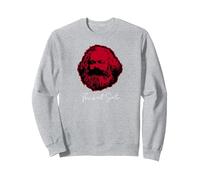 Karl Marx Parody - This is not Santa Sweatshirt, Adult Unisex, Heather Grey, XX-Large