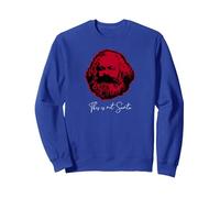 Karl Marx Parody - This is not Santa Sweatshirt, Adult Unisex, Royal Blue, Medium