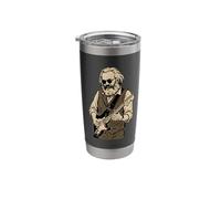 Karl Marx Playing Electric Guitar Philosopher Rocker Stainless Steel Insulated Tumbler