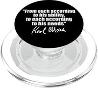 KARL MARX QUOTE: TO EACH ACCORDING TO HIS ABILITY NEEDS PopSockets PopGrip for MagSafe