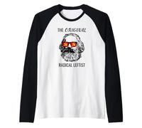 Karl Marx Radical Leftist Raglan Baseball Tee