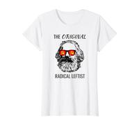 Karl Marx Radical Leftist Value Graphic T-Shirt, Women, White, XS